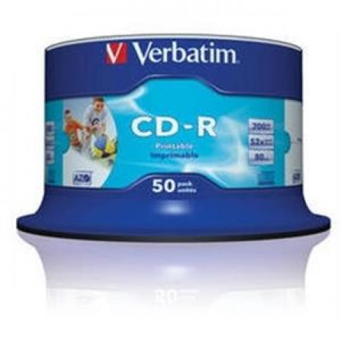 CD-R Verbatim  bedruckbar 50er Spindel 43438 / 80 min 700mb 52x - 8676