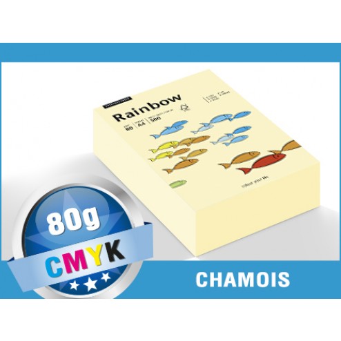 Farbige Papiere 80g/m² DIN A4 - Papyrus Rainbow (chamois)