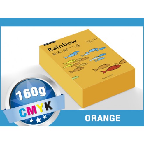 Farbige Papiere 160g/m² DIN A4 - Papyrus Rainbow (orange)