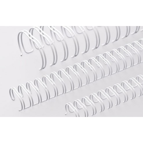 Renz Metallspiralen weiß  3:1 / 34 Schlaufen Gr. 7 - 7/16", 11,0mm, für ca. 85 Blatt 80g/m², 100 Stück