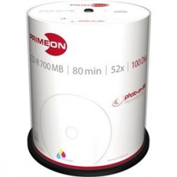 PRIMEON CD-R 2761106 52x 700MB 80Min. Spindel 100 St./Pack.  - 10988