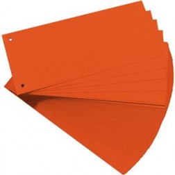 Trennstreifen orange 10,5 x 24 cm 100 Stück, gelocht,  S7000006 - 10170