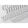 Renz Metallspiralen NN silber blank 3:1 / 34 Schlaufen Gr. 7 - 7/16", 11,0mm, für ca. 85 Blatt 80g/m², 100 Stück